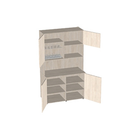 Комплект мини-кухня №5 1200х600/420х2178(2175)