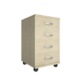 Тумба подкатная (4 ящика, с замком) 420х450х708 - ЭйБиСи-проджект Тумба подкатная (4 ящика, с замком) 420х450х708