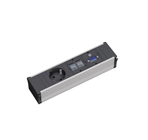 POWERFRAME ЭЛ.БЛ.1+2CAT5E+1VGA - ЭйБиСи-проджект POWERFRAME ЭЛ.БЛ.1+2CAT5E+1VGA