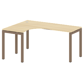 Стол криволинейный левый на П-образном м/к 1600*1200*750