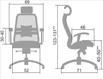Офисное кресло Метта Samurai SL-3.04