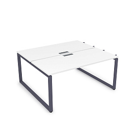 Столы системы Бенч, сдвоенные, на 2 рабочих места, начальный модуль 1600х1435х750