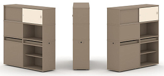 Набор №28. Тумба двойная с надставкой высокой 1500х410х1520