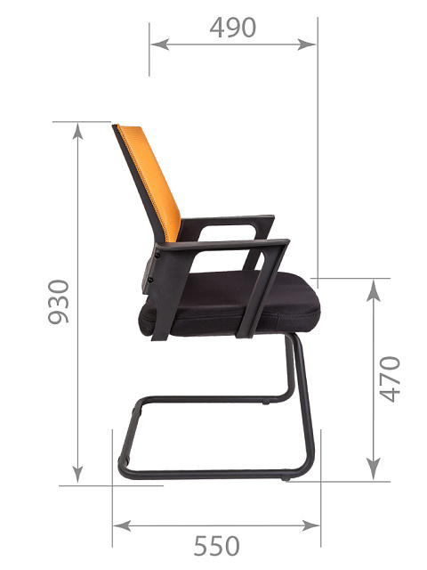 Стул для посетителей  Riva РК 15 V TW