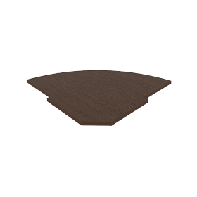 Полка для угловой стойки 815х815х22