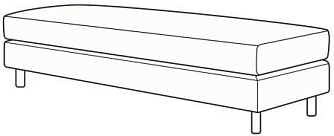 Банкетка 3-х местная  1820х660х450