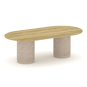 Стол для переговоров FELTO овальный 2400*1200*750