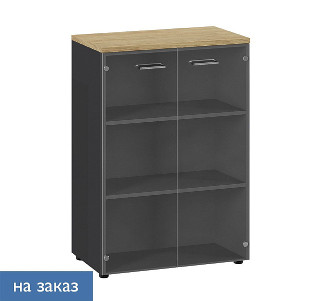 Шкаф средний со стекл.дв. 800х420хh1120