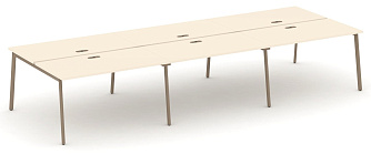 Рабочая станция на 6 мест  4140х1500х750 - ЭйБиСи-проджект Рабочая станция на 6 мест  4140х1500х750