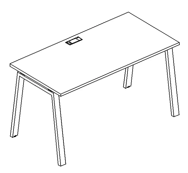 Стол на мет. каркасе TRE 1200x600x750