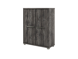 Шкаф двухсекционный с гардеробом 1232х500х1538