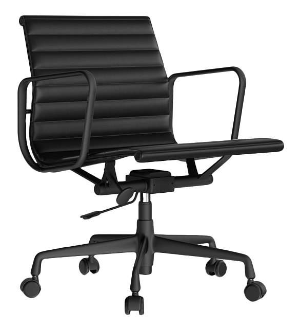 Кресло Eames Ribbed Office Chair EA 117 Total Black