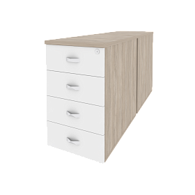 Тумба двойная приставная / опорная	432x1475x750