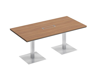 Стол для переговоров на квадратных опорах-колоннах СИ 150 ДГ/БП