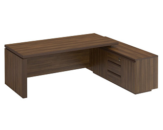 Стол руководителя на опорной тумбе (левый/правый) МК 138