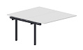 Составной стол bench на 2 рабочих места (4 громмета) – приставной элемент, 1380х1566х750