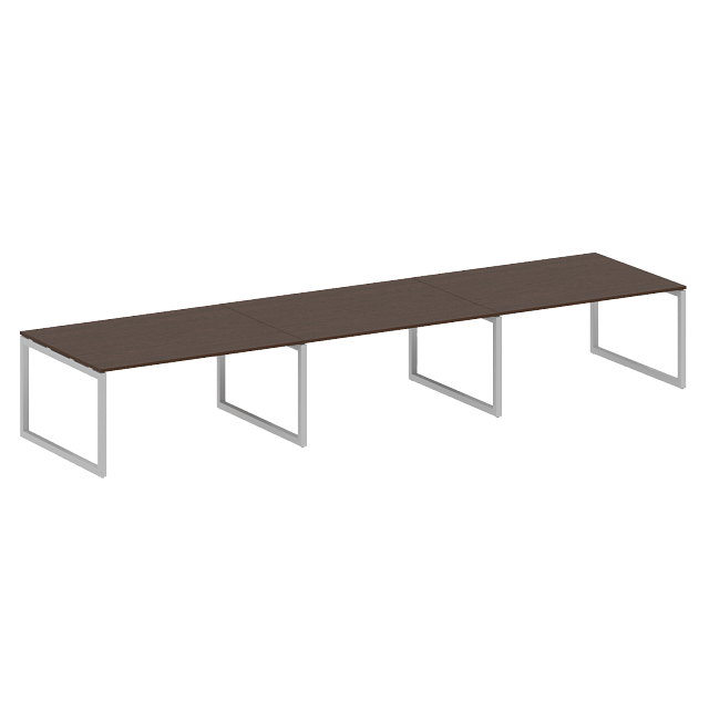 Переговорный стол (3 столешницы) на О-образном м/к