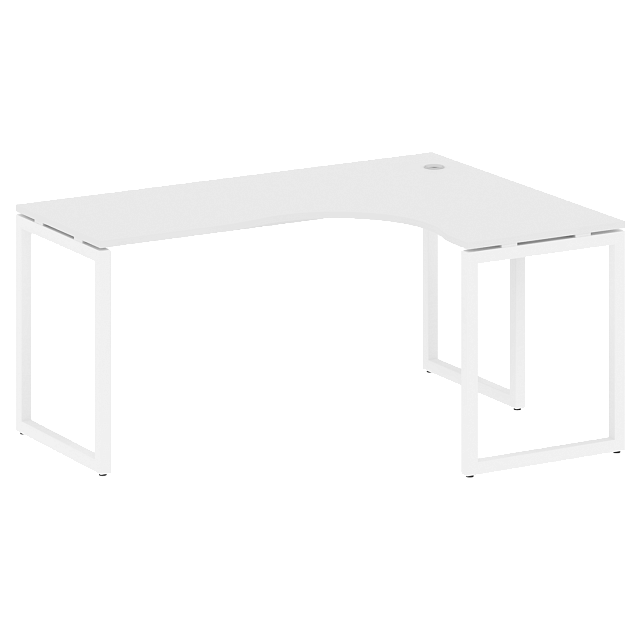 Стол криволинейный правый на О-образном м/к