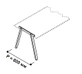 А-образная опора для стола 710