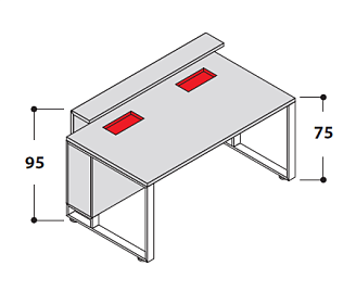 Стол кафедра  1600x910x750-950