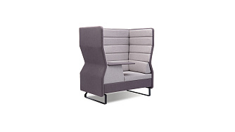 Кресло с высокой спинкой со столиком ТУЛИП 1210х785х1375 - ЭйБиСи-проджект Кресло с высокой спинкой со столиком ТУЛИП 1210х785х1375