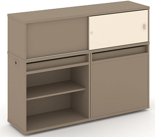 Набор №13. Тумба двойная с надставкой низкой 1500х410х1135