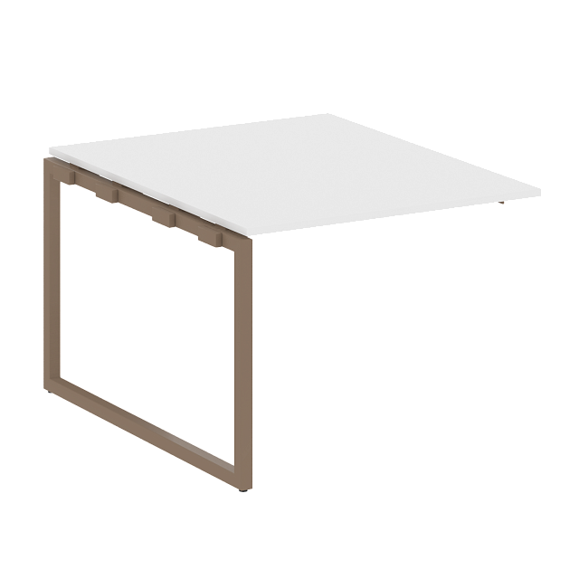 Проходной наборный элемент переговорного стола на О-образном м/к (проходная опора Б.ОСП-123, столешница, два комплекта траверс)
