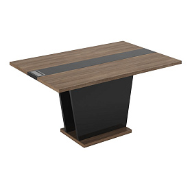 Брифинг-приставка (элемент стола переговоров), с кабель-каналом 1400x1000x750