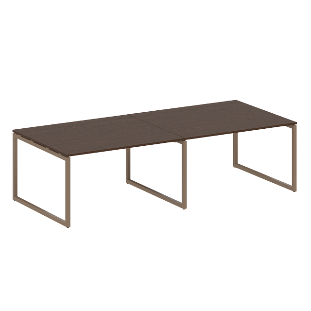 Переговорный стол (2 столешницы) на О-образном м/к