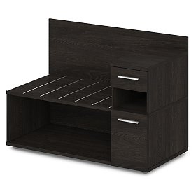 Тумба багажная с ящиком и дверью правая 1200x600x850