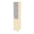 Шкаф высокий узкий правый со стеклом 401x432x2060