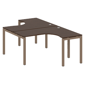 Рабочая станция криволинейная на П-образном м/к 1400*2435*750