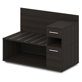 Тумба багажная с ящиком и дверью правая 1200x600x850