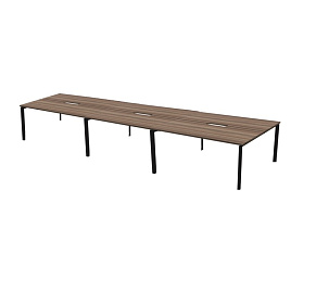 Бенч двойной на 6рм на П-образном каркасе 6000х1496х750