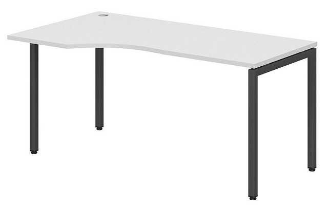 Стол с парящей столешницей эргономичный левый 1600x900x750