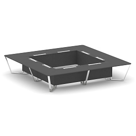 Стол переговорный квадратный MD-PR.B.SP-20K2 4000*4000*750