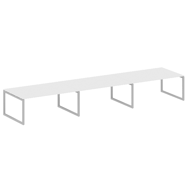 Переговорный стол (3 столешницы) на О-образном м/к