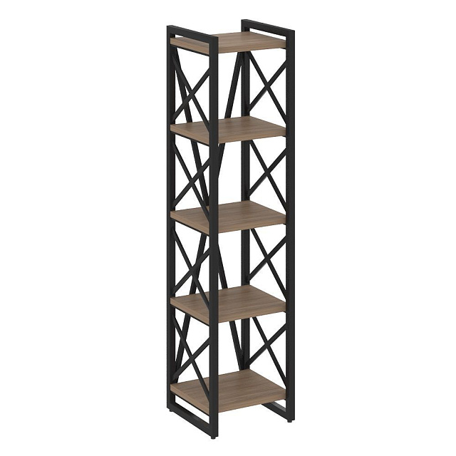 Стеллаж на регулируемых опорах - 5 полок, 400х400х1650