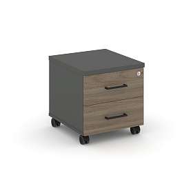 Тумба мобильная 2 ящика. Стандартные колеса SN.TM-001 416*460*437