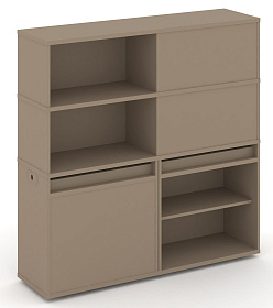 Набор №17. Тумба двойная с надставкой высокой 1500х410х1520