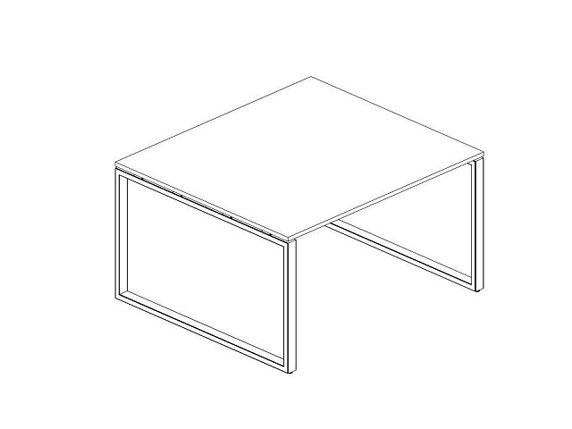Переговорный стол (1 столешница) на О-образном м/к БО.ПРГ-1.2