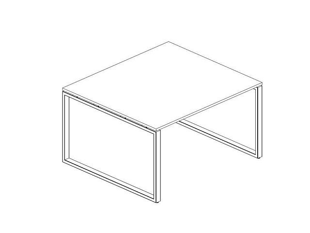 Переговорный стол (1 столешница) на О-образном м/к БО.ПРГ-1.5