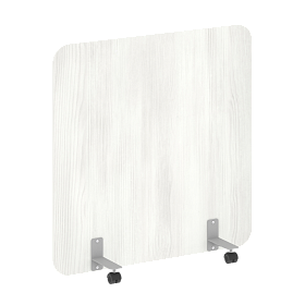 Перегородка на металлических опорах, на роликах, DP.R-120-120, 1200x18x1200