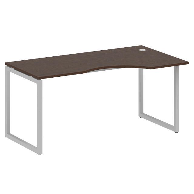 Стол криволинейный правый на О-образном м/к