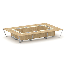 Стол переговорный прямоугольный KM-PR.B.SP-20K 4800*3200*750