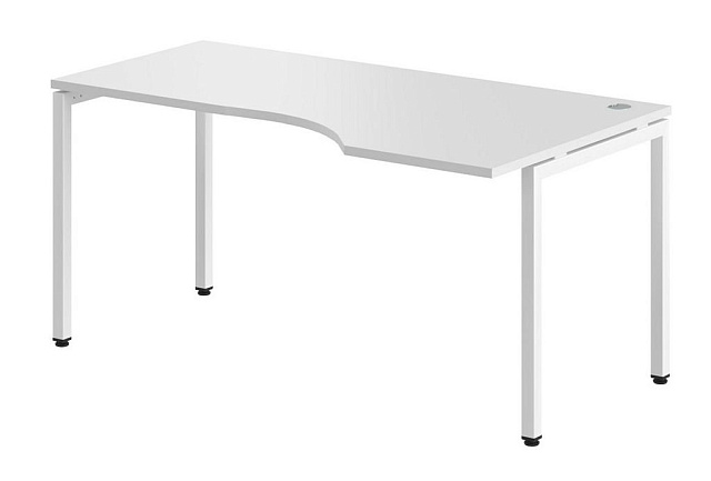 Стол с парящей столешницей эргономичный правый 1600x900x750