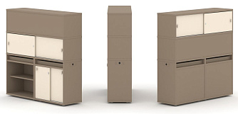 Набор №15. Тумба двойная с надставкой высокой 1500х410х1520