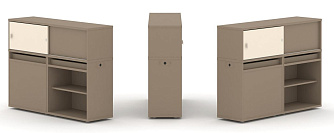 Набор №14. Тумба двойная с надставкой низкой 1500х410х1135