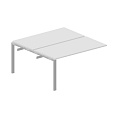 Составной стол bench на 2 рабочих места – приставной элемент, ST2TPS167, 1600х1450х720