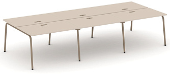 Рабочая станция на 6 мест  3540х1500х750